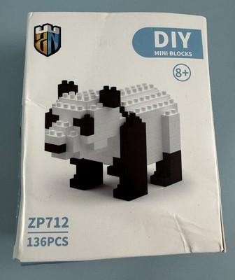 Mini Blocks Panda Bär Klemmbausteine DIY 136 PCS 3,5x7x5 cm Dog Blocks