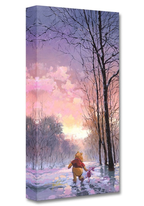 Winnie the Pooh Walt Disney Fine Art Rodel Gonzalez Ltd Ed TOC Print Snowy Path