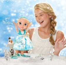 Disney Frozen Snow Glow Elsa Doll Lights Up  Sings with Olaf  Brand New in Box