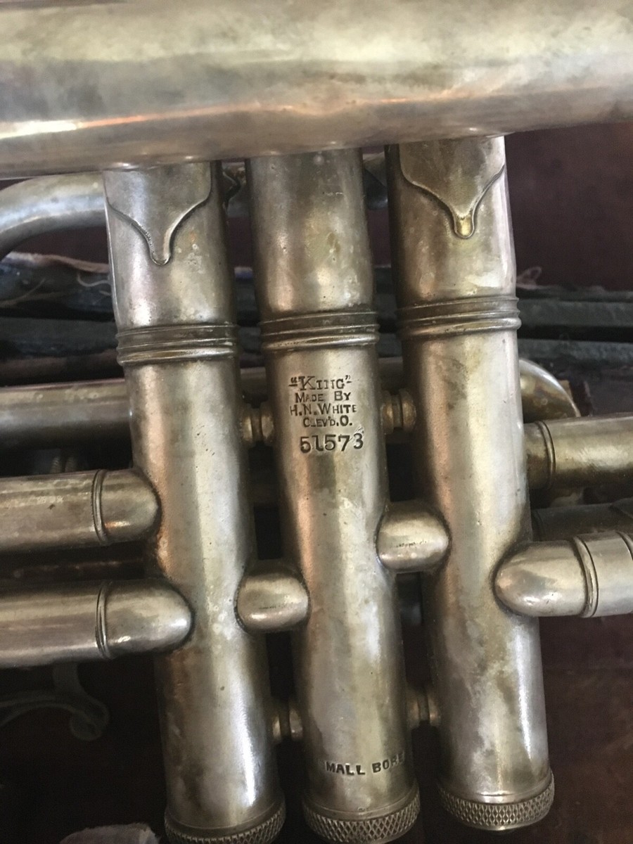 King Silver Cornet USA w/mouthpiece parts or Repair. | eBay