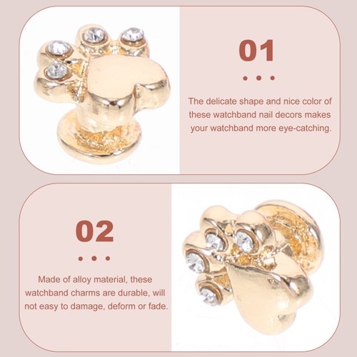 3 Pcs Decorative Ring Strap Watchband Studs Smartwatch Decoration - 第 4/12 張圖片