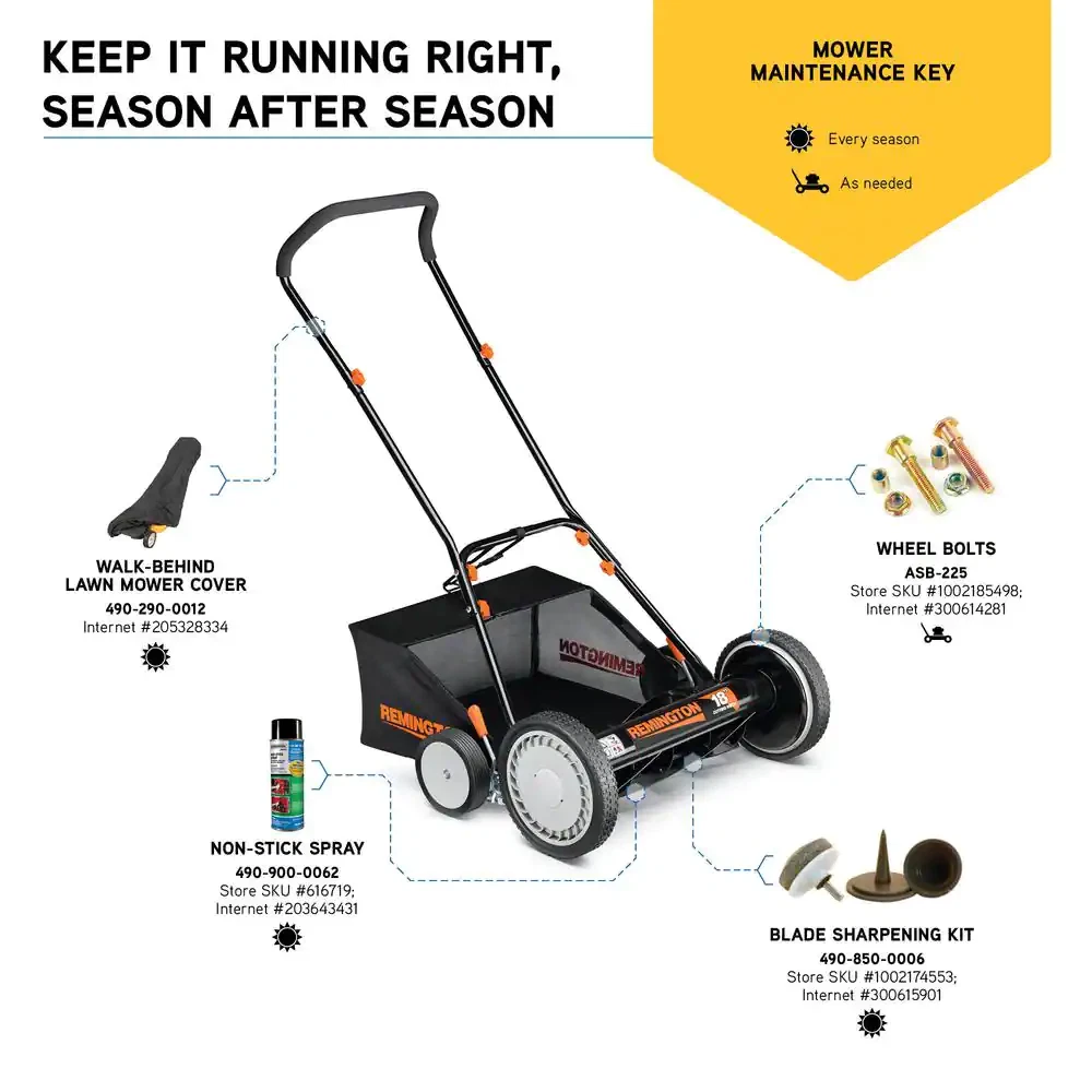 Manual push mower with bagger online