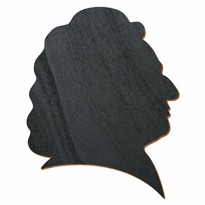 Schwarzes Holz Profil Johann Sebastian Bach - Deko Zuschnitte Größenauswahl