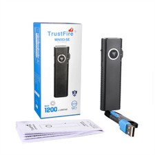 TrustFire 1200LM EDC Flat Rechargeable led Flashlight UV Light Magnetic  Laser