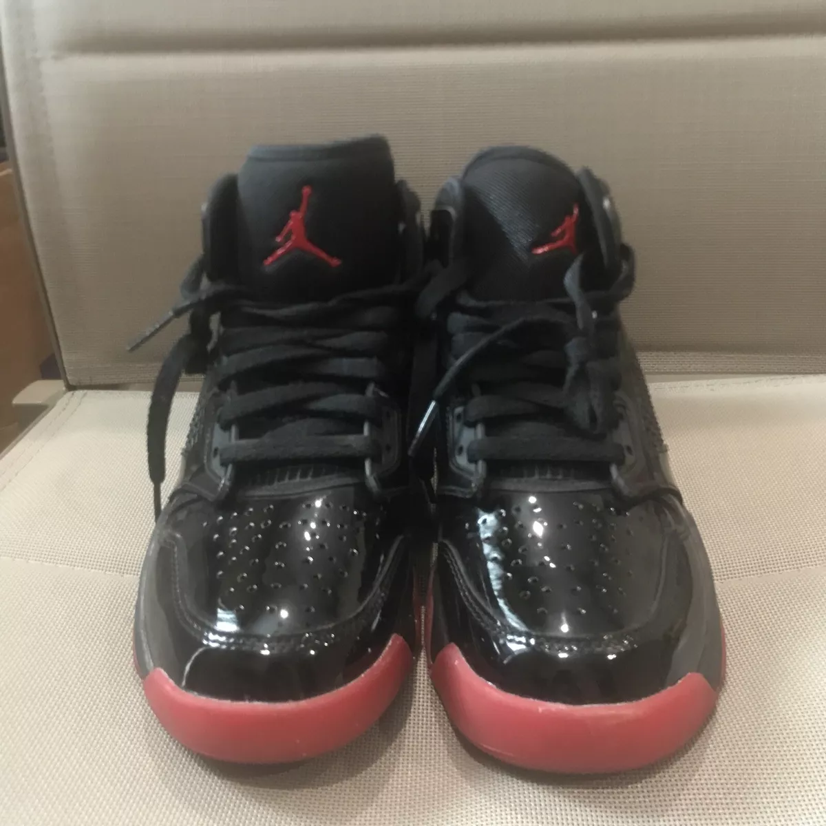 Nike Jordan Mars 270 Bred Basketball Shoes Youth Size 5 Black Red | eBay