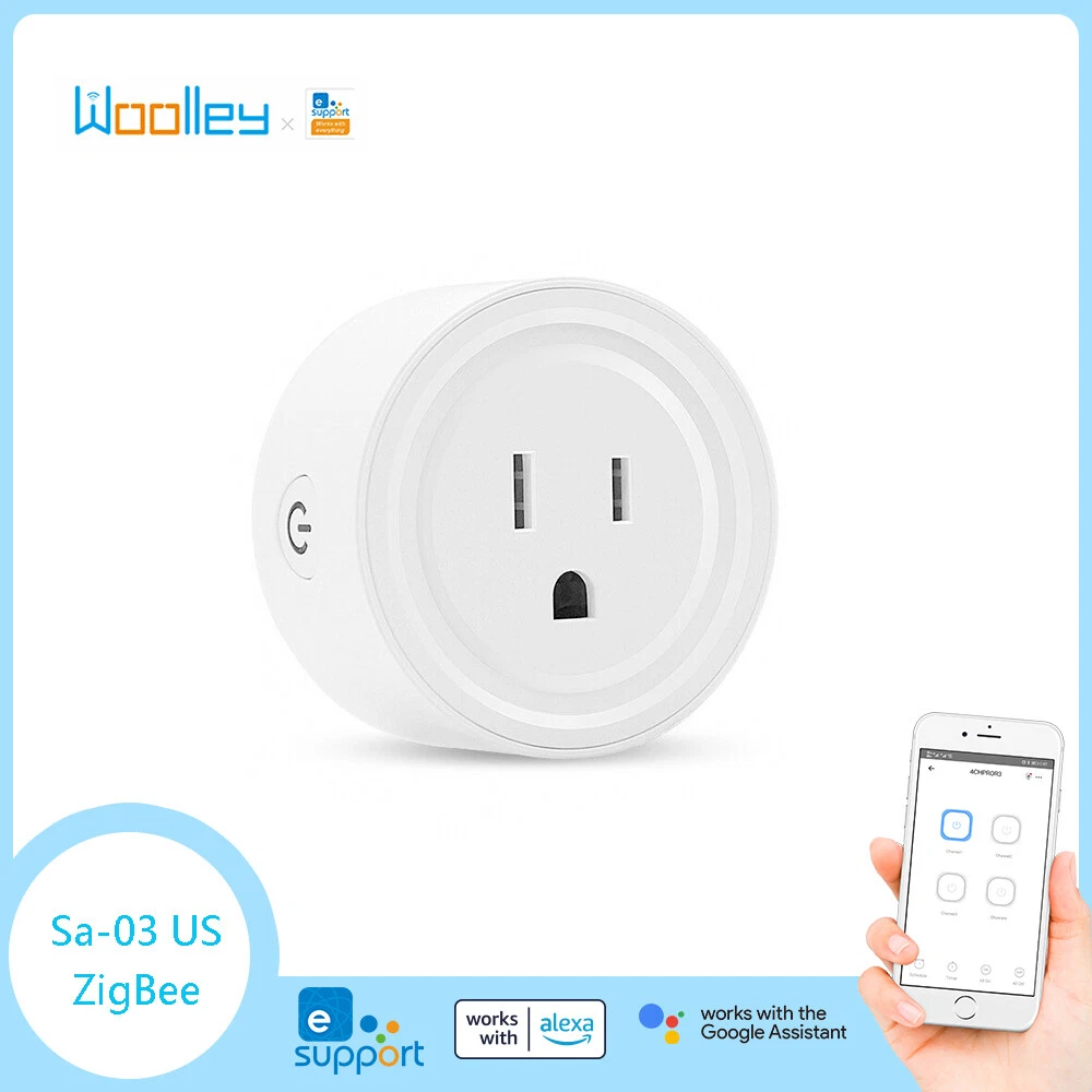 US ZigBee Smart Plug Switch Power Socket For eWeLink  Alexa Google  Home