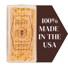 Raw Honeycomb 2"x4" by Pure Southern Honey, New 2025 Crop