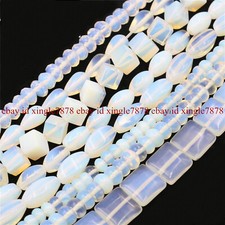 Natural Sri Lanka Moonstone Stone Opal Gemstone Loose Beads 15'' 10 Style 