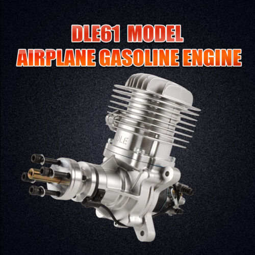 Motor de gas DLE 61CC Cilindro de dos tiempos Escape lateral con CDI y silenciador - Imagen 2 de 12