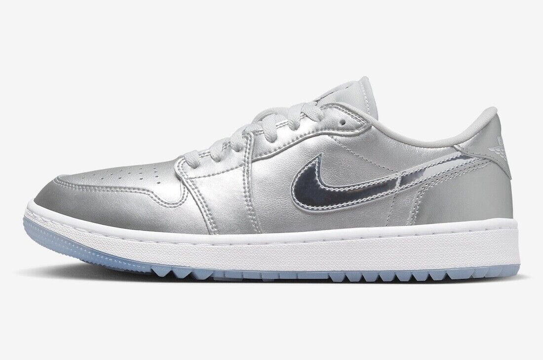Nike Air Jordan 1 Low G NRG Golf Metallic Silver Gift Giving Nike Air Jordan 1 Low G NRG Golf Metallic Silver Gift Giving