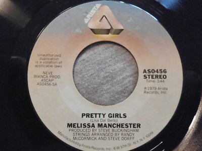 Melissa Manchester (021) Pretty Girl 7'' 1979 AS0456 AristaRec. US-Pressung