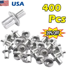 400 PCS -Aluminum Drive Rivets Blind Drive Rivet Expansion nail USA SELLER