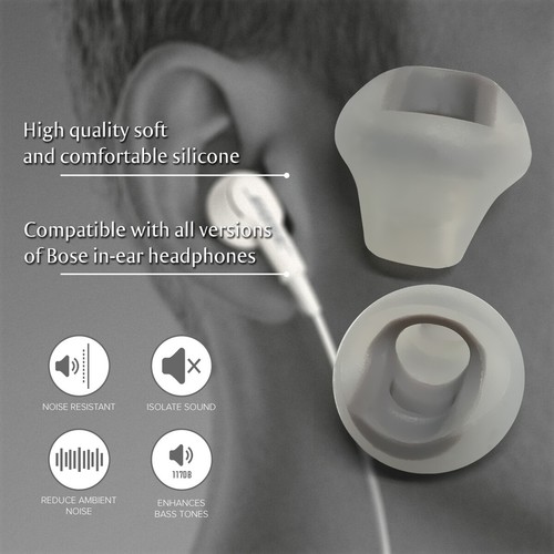Ersatzgröße mittlere Gummispitzen für Bose Ohrhörer Kopfhörer Headset - Bild 5 von 5