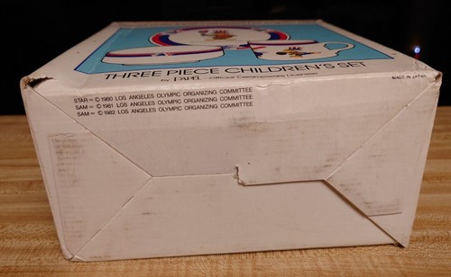 GAMES OF THE XXIIIRD OLYMPIAD LOS ANGELES 1984 3 PIECE CHILDREN'S SET NR PAPEL - Picture 6 of 10