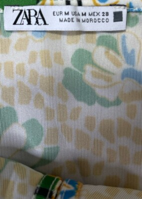 Zara floral print halterneck Dress. Size: M | eBay