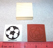 Soccer Ball Rubber Stamp Single New Unmounted HTF by Stampin Up Good Sport