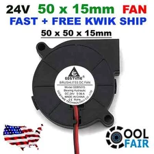 24V DC 50mm Blower Cooling Fan 5015 Hotend Extruder RepRap 3D Printer 2Pin C48