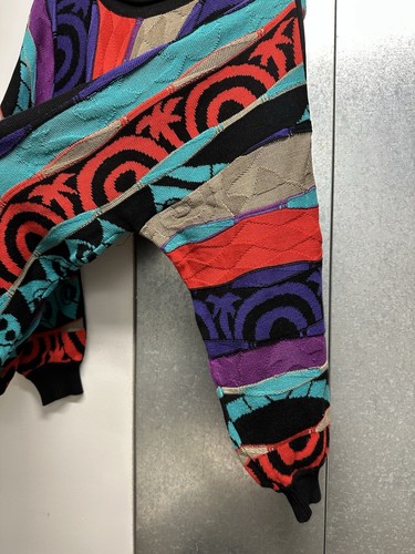 Vintage St. Croix 3D Knit Colorful Hip Hop Coogi Style Sweater Sz L/XL - Picture 6 of 10