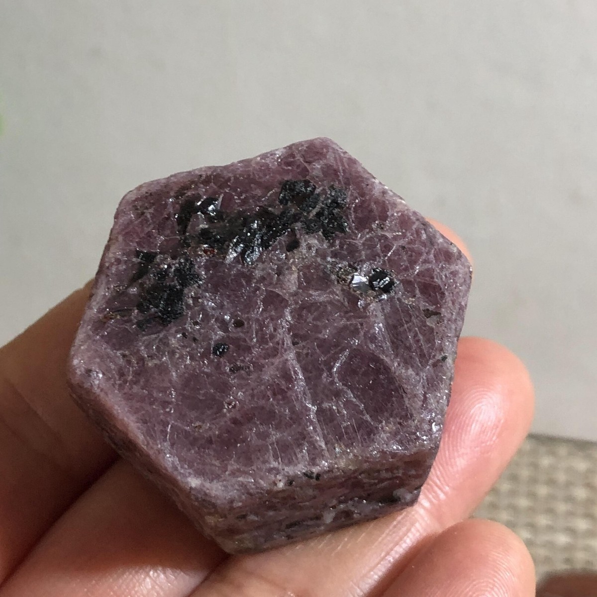 69g Natural Red Corundum Ruby Crystal Rough Mineral Specimen c0528