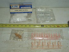 OLD VINTAGE Train Village Building Accessories NEW K-Line Fence Signs People