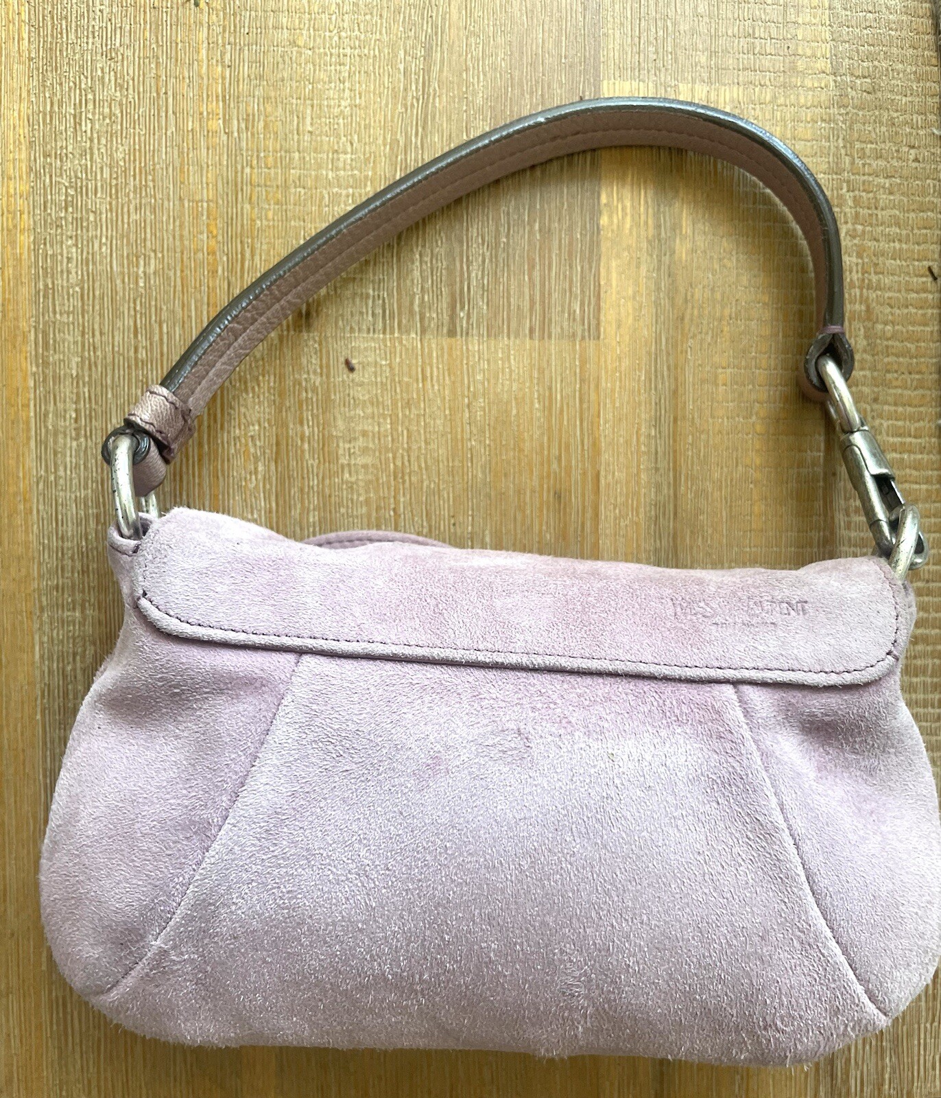 Borsa YSL Yves Saint Laurent Rive Gauche con manico superiore rosa