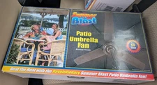 Vintage Summer Blast 48” Battery Operated Patio Umbrella 2003 New In Box