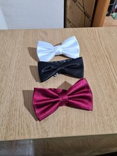 Bowtie Bundle Red, Black & White Adjustable Bow Ties