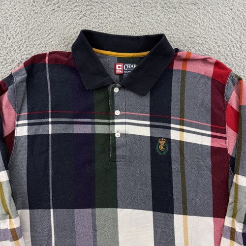 Vintage Chaps Ralph Lauren Hemd Herren Large kariert Rugby Polo 90s Preppy Sport - Bild 3 von 10