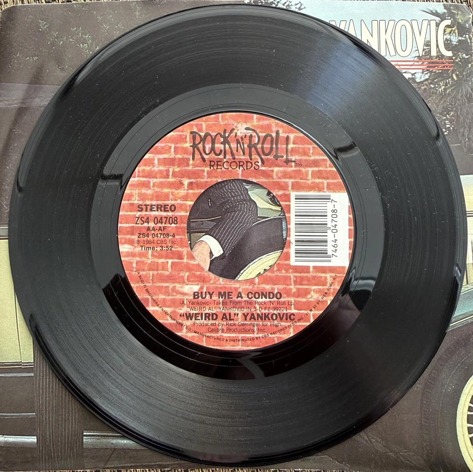 Weird Al Yankovic - This Is the Life/Buy Me a condo - Rock Roll ZS4 04708 - M PS - Image 4 of 4