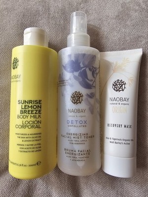 Naobay Body Milk, Detox Facial Mist Toner, Recovery Mask