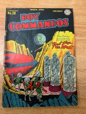 Boy Commandos #20 Sci Fi MOON/SPACE COVER  ( ...