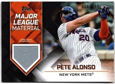 2022 Topps Major League Material Relics Black PETE ALONSO #MLM-PA #30/199 Jersey