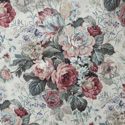 VTG NWT JCPenney 2 Ashford 9065 Floral Curtain Panels Pink Cabbage 80x84 USA