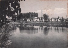 25-10C) CARTOLINA MASSALOMBARDA BACINO FABBRICA ESPERIA RAVENNA