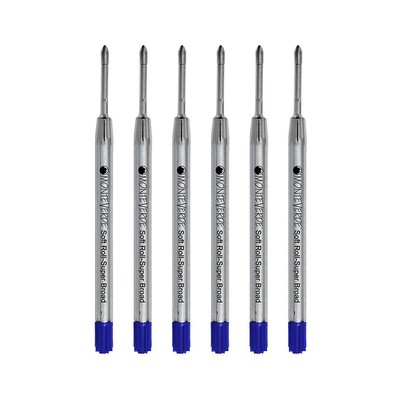 Monteverde Ballpoint Pen Refill Medium Point Blue Ink 6 Pack (P153BU)