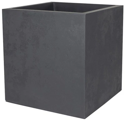 EDA Pflanzgefäß BASALT, doppelwandig, 395 mm, anthrazit