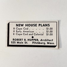 Robert B. Hupper New House Plans Fitchburg MA 1939 Ad TAK4-S30