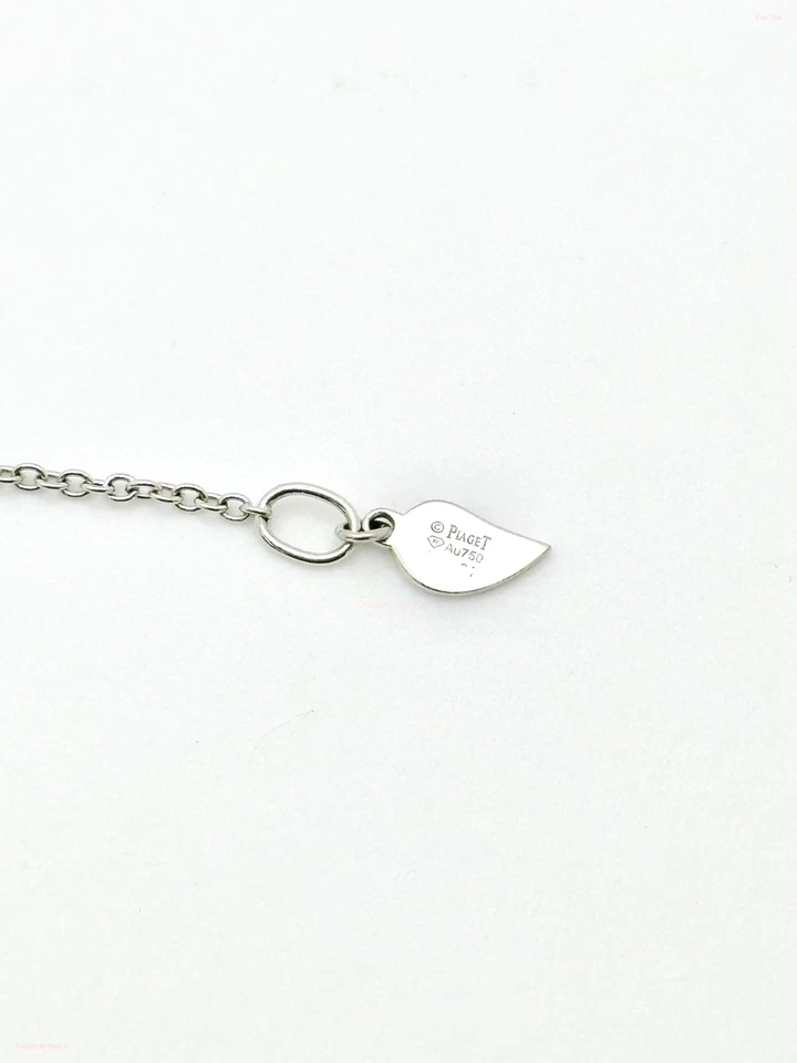 Pulsera PIAGET Rosa con Acento Diamante Natural Oro Blanco 18K Foto 4 de 4