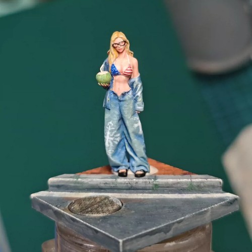 Diorama 1:64 Scale Figure Model Garage Workshop Scene display Model Unpainted - Picture 20 of 21