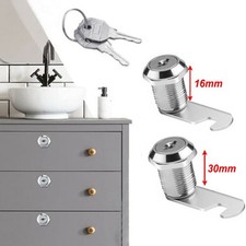 16/30mm Cabinet Lock with 5 Keys for Mail Boxes and Cupboards