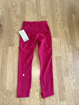 Lululemon Wunder Train HR Tight W/Pockets  28'' Pink Dragonfruit  Leggings Size 6