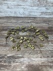 Vintage Ivy Leaf Gold Brass Wall Hangings Metal Wall Decor Set Of 3