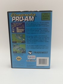 Championship Pro-Am (Sega Genesis, 1992) Complete in Box With Manual CIB