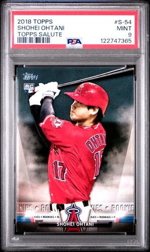 2018 Topps Topps Salute #S-54 Shohei Ohtani Topps Salute PSA 9