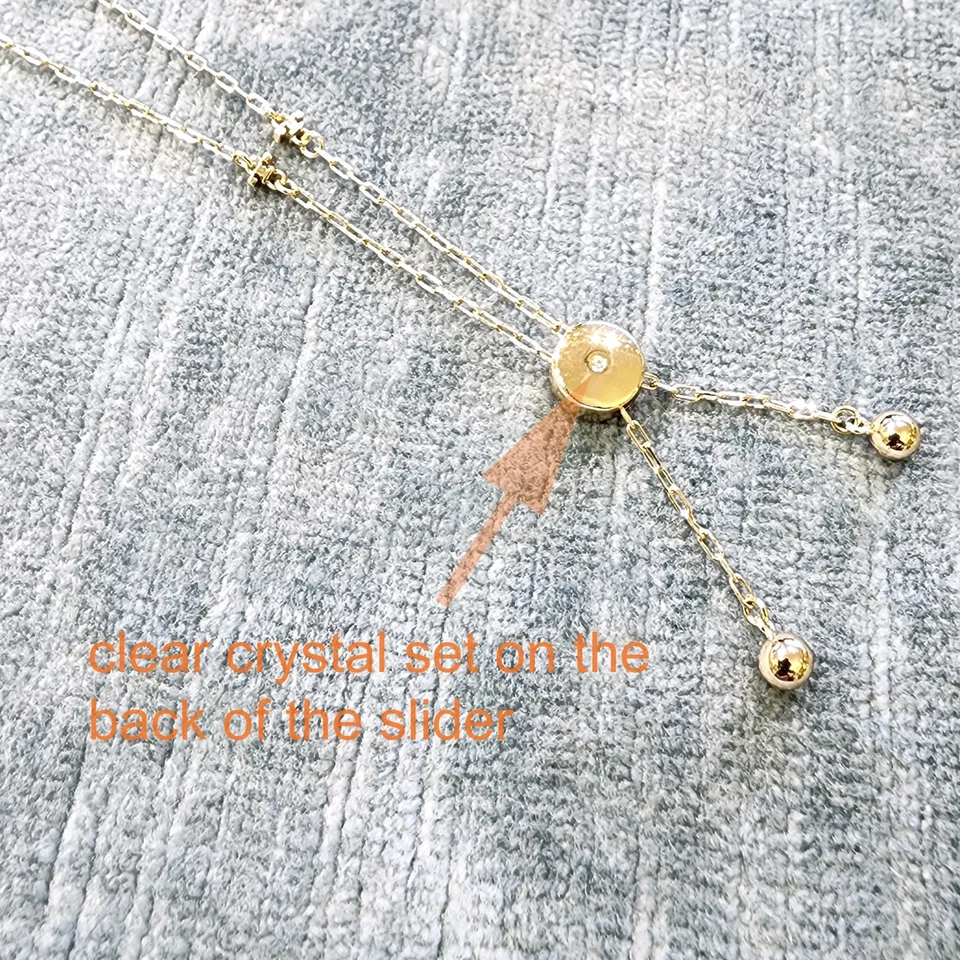 Authentic Tory Burch 18K Gold Plated Mother of Pearl Slider Bracelet 168605 - Image 3 of 4