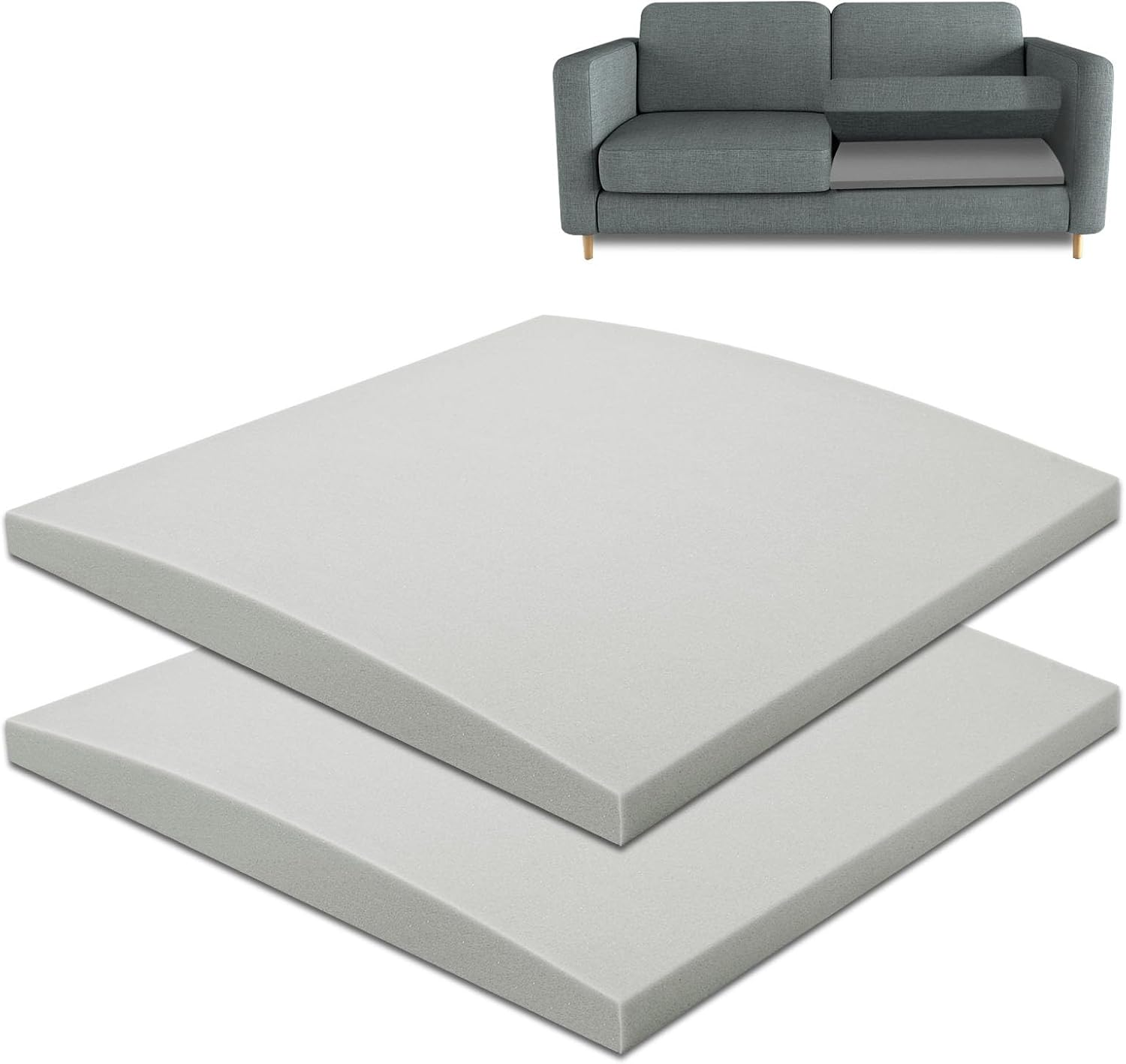 Sofa Saver & Sponge Sofa Support Pad for Enhanced Comfort, 2-Pack