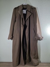 London Fog Maincoats Brown Trench Coat Size 38 Reg Removable Liner