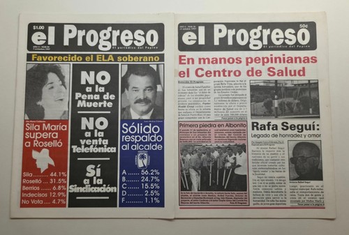 Vintage Zeitung Lot 31 / El Progreso / San Sebastian Puerto Rico 1990er - Bild 10 von 17