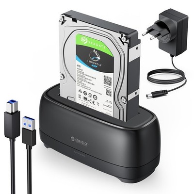 USB 3.0 Festplatten Docking Station 3,5 Zoll Gehäuse für SATA HDD SSD 20TB UASP