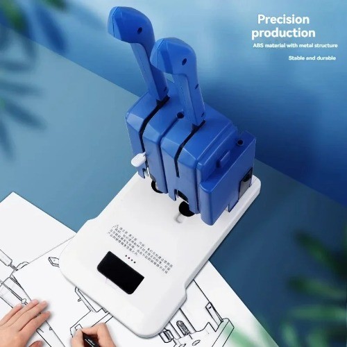 220V GD30 Voucher Binding Machine Archive Accounting Rivet Punching Machine - Foto 3 di 12